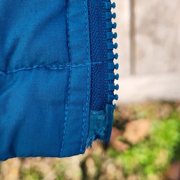 Vintage Teal Down Jacket • Explosion Brand • 80% Down Filled Winter Coat - Picture 7 of 14